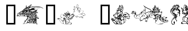 Ev's Dragons font preview
